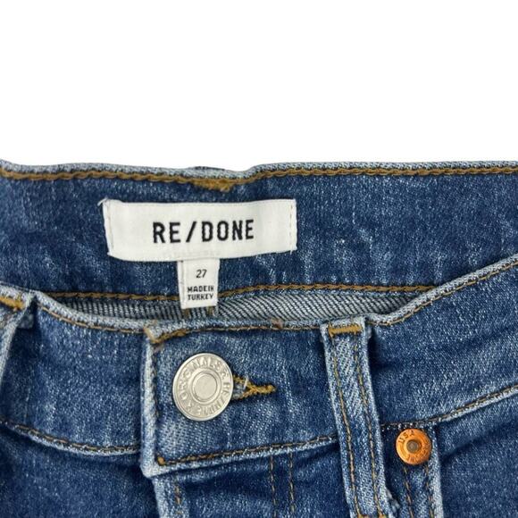 Re/Done 90’s High Rise Ankle Crop Jeans Sz 27 - Picture 3 of 5